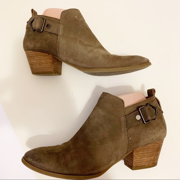 Franco Sarto Glenn Tan Leather Ankle Boots size 8.5 - Picture 1 of 13